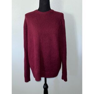 Old Navy Crew Neck Sweater Burgundy Knit Pullover Size Medium Womens NO FLAWS